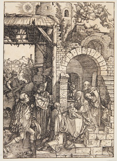 A adoração dos magos de Albrecht Dürer