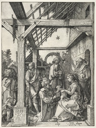 A adoração dos magos de Albrecht Dürer