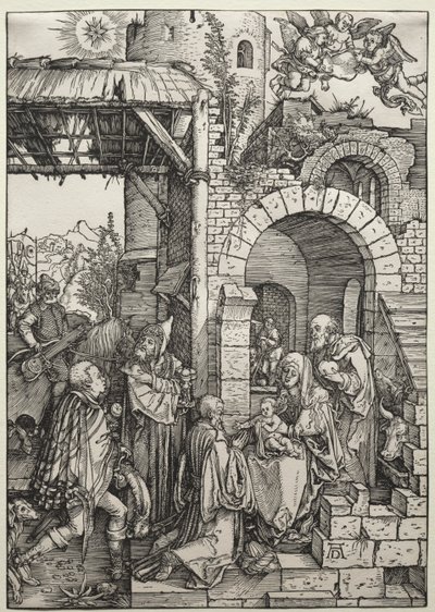 A adoração dos magos de Albrecht Dürer