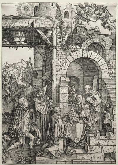 A Adoração dos Magos, c. 1501-1503. de Albrecht Dürer