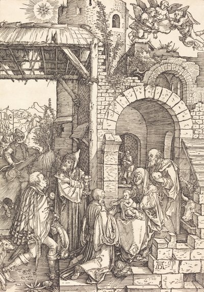 A Adoração dos Magos, c. 15011503. de Albrecht Dürer