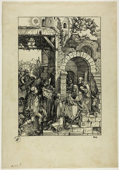 A Adoração dos Magos, de A Vida da Virgem de Albrecht Dürer