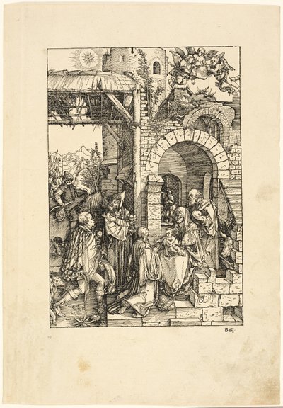 A Adoração dos Magos, de A Vida da Virgem de Albrecht Dürer