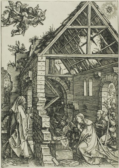 A Adoração dos Pastores, de A Vida da Virgem de Albrecht Dürer