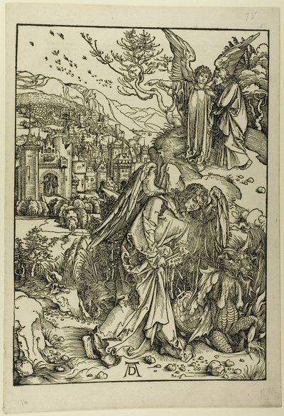 O Anjo com a Chave do Poço Sem Fundo, de O Apocalipse de Albrecht Dürer