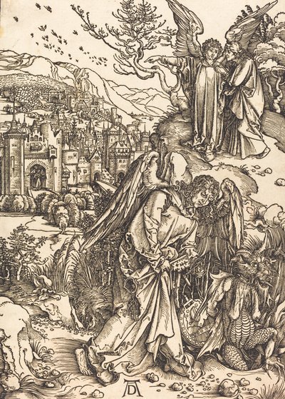 O Anjo com a Chave do Poço Sem Fundo, provavelmente c. 14961498. de Albrecht Dürer