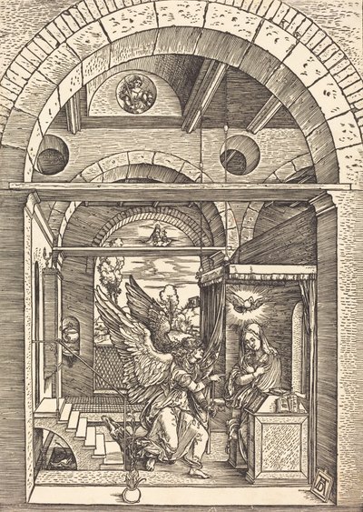 A Anunciação, c. 15021504. de Albrecht Dürer