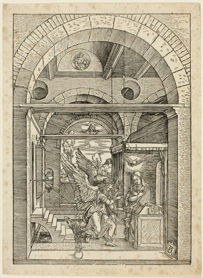 A Anunciação, de A Vida da Virgem de Albrecht Dürer