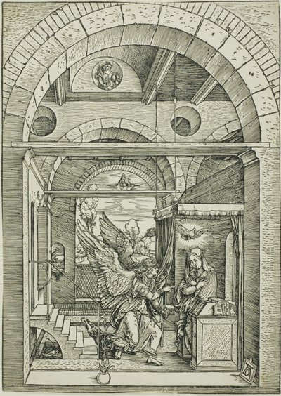 A Anunciação, de The Life of the Virgin de Albrecht Dürer