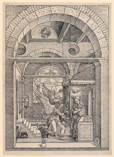 A Anunciação, da série Vida da Virgem de Albrecht Dürer