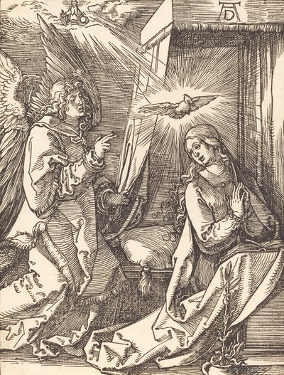 A Anunciação, provavelmente c. 15091510. de Albrecht Dürer