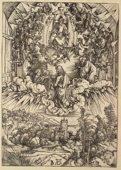 O Apocalipse: São João perante Deus e os Anciãos de Albrecht Dürer