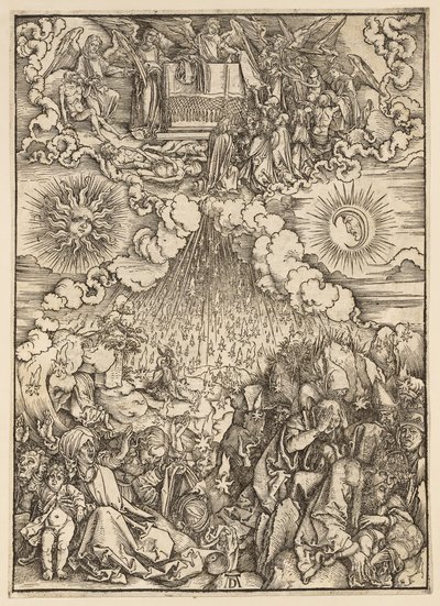 O Apocalipse: a abertura do quinto e do sexto selo de Albrecht Dürer