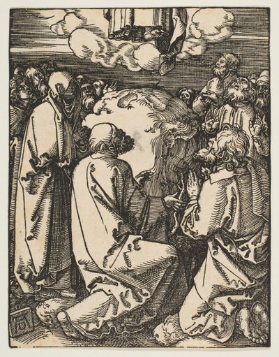 A Ascensão, de The Small Passion, ca. 1510 de Albrecht Dürer