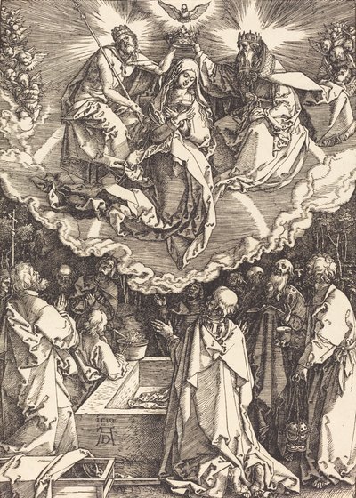 A Assunção e Coroação da Virgem, 1510. de Albrecht Dürer