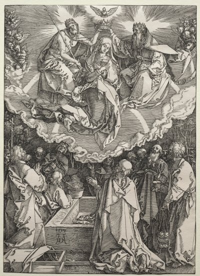 A Assunção e Coroação da Virgem, 1510. de Albrecht Dürer
