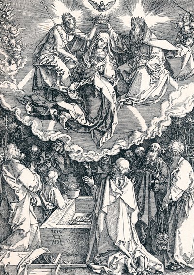 A Assunção e Coroação da Virgem, 1510 1906 de Albrecht Dürer
