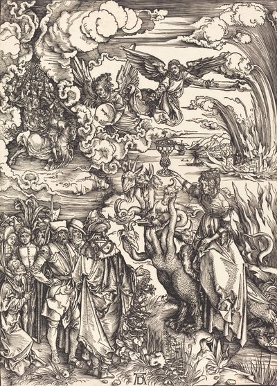 A prostituta babilônica, provavelmente c. 14961498. de Albrecht Dürer