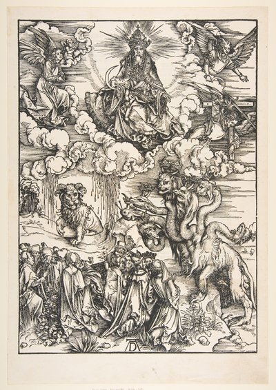 A besta com dois chifres como um cordeiro, de The Apocalypse.nd de Albrecht Dürer