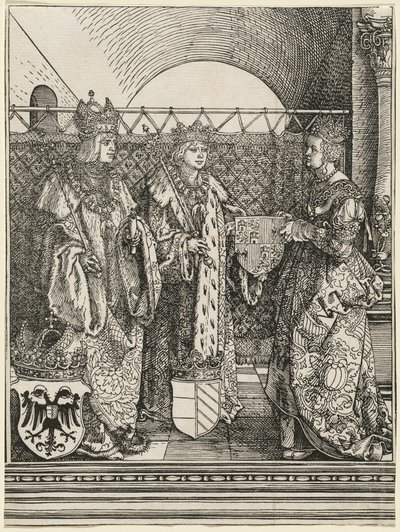 O noivado de Filipe, o Belo, com Joana de Castela de Albrecht Dürer
