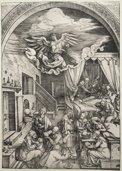 O Nascimento da Virgem de Albrecht Dürer