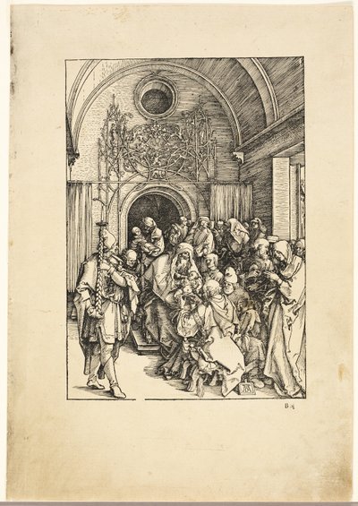A circuncisão de Cristo, de A Vida da Virgem de Albrecht Dürer