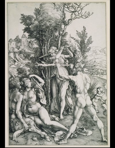 O combate da virtude e do prazer na presença de Hércules de Albrecht Dürer