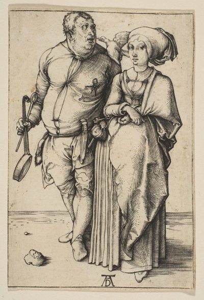 O cozinheiro e sua esposa, ca. 1496 de Albrecht Dürer