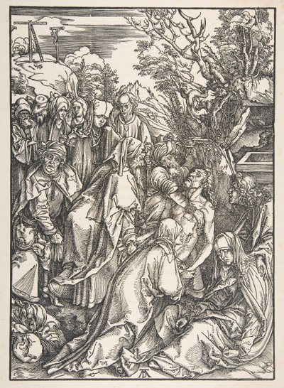 A Deposição de Cristo, da Grande Paixão. de Albrecht Dürer