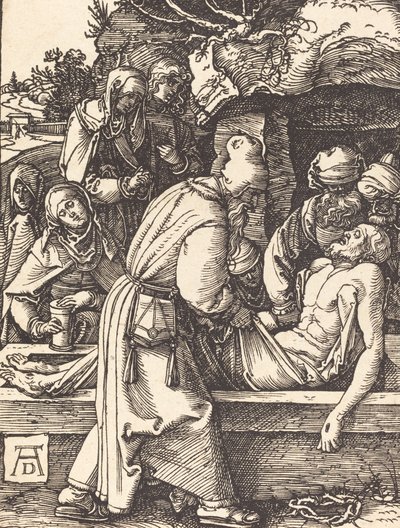 A Deposição, provavelmente c. 15091510. de Albrecht Dürer