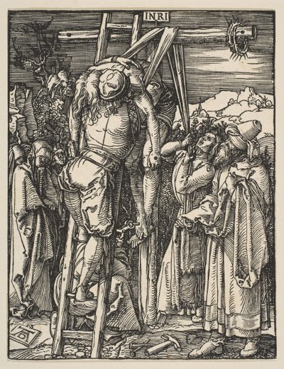 A Descida da Cruz, de The Small Passion, ca. 1509 de Albrecht Dürer