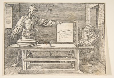 O relator de parecer do alaúde. de Albrecht Dürer