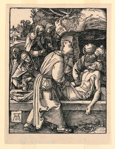 O Sepultamento, da série A Pequena Paixão de Albrecht Dürer
