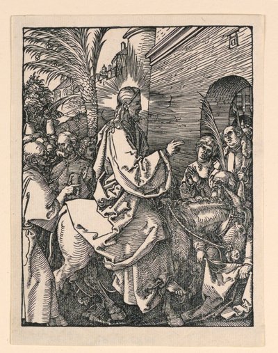 A entrada de Cristo em Jerusalém, da série A Pequena Paixão de Albrecht Dürer