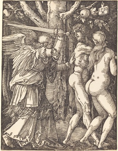 A expulsão do paraíso de Albrecht Dürer