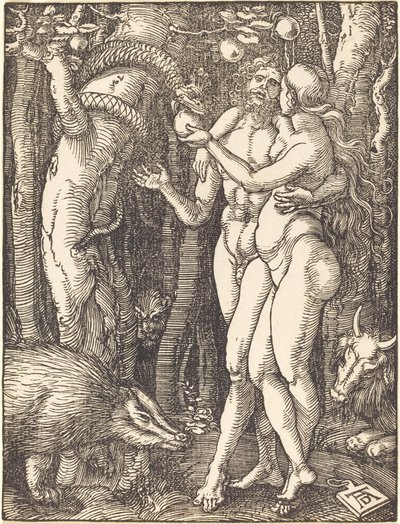 A queda do homem de Albrecht Dürer