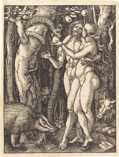 A queda do homem de Albrecht Dürer