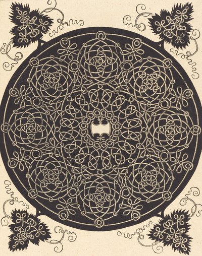 O Quinto Nó com um escudo branco de seis pontas, provavelmente 15061507. de Albrecht Dürer