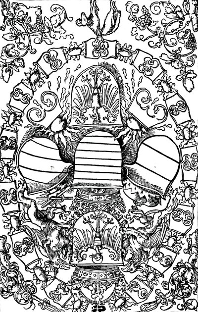 As cinco brasões imperiais, 1515 1906 de Albrecht Dürer