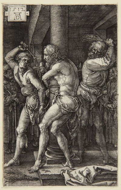 A Flagelação (série da Paixão gravada) de Albrecht Dürer