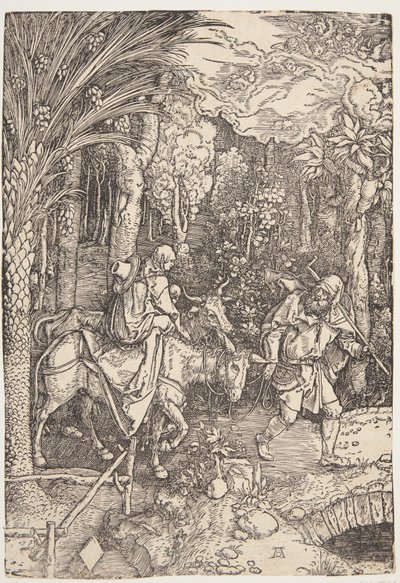 A fuga para o Egito de Albrecht Dürer