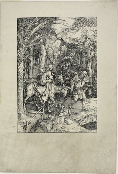 A Fuga para o Egito, da Vida da Virgem de Albrecht Dürer