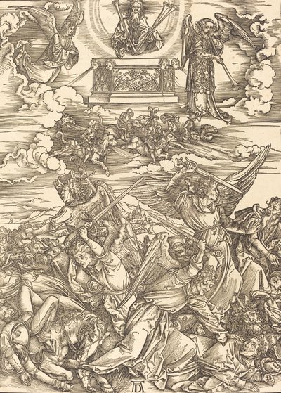 Os Quatro Anjos Vingadores, 1498. de Albrecht Dürer