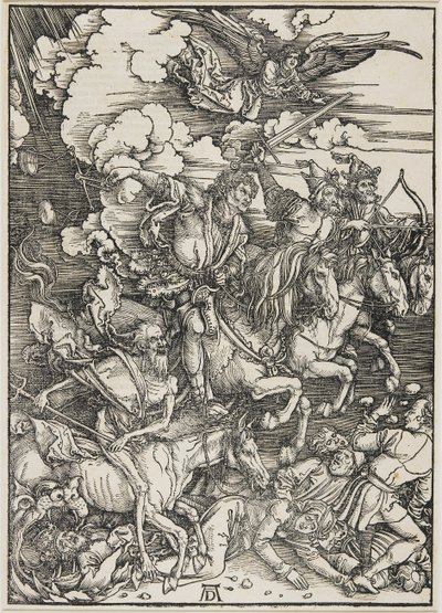 Os quatro cavaleiros, 1496-1498 de Albrecht Dürer