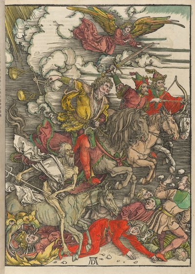 Os Quatro Cavaleiros, de O Apocalipse de Albrecht Dürer