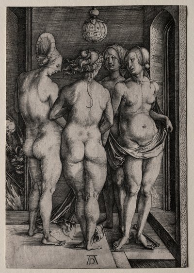 As Quatro Bruxas Quatro Mulheres Nuas, 1497. de Albrecht Dürer