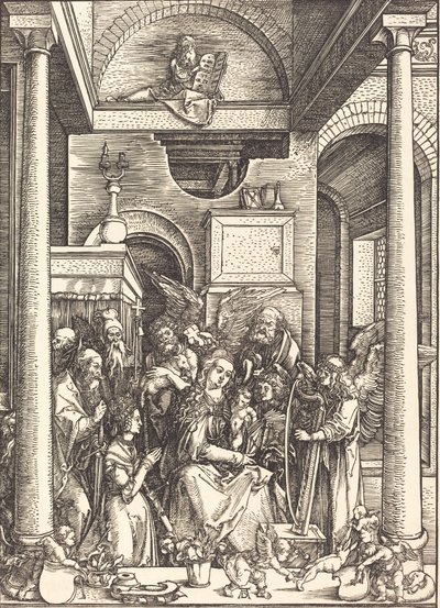 A Glorificação da Virgem, c. 1504. de Albrecht Dürer