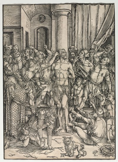 A Grande Paixão: A Flagelação. de Albrecht Dürer