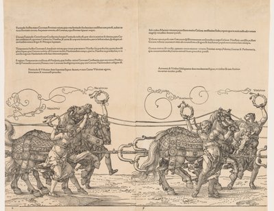 O Grande Carro Triunfal do Imperador Maximiliano, 1523. de Albrecht Dürer