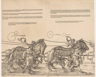 O Grande Carro Triunfal do Imperador Maximiliano, 1523. de Albrecht Dürer